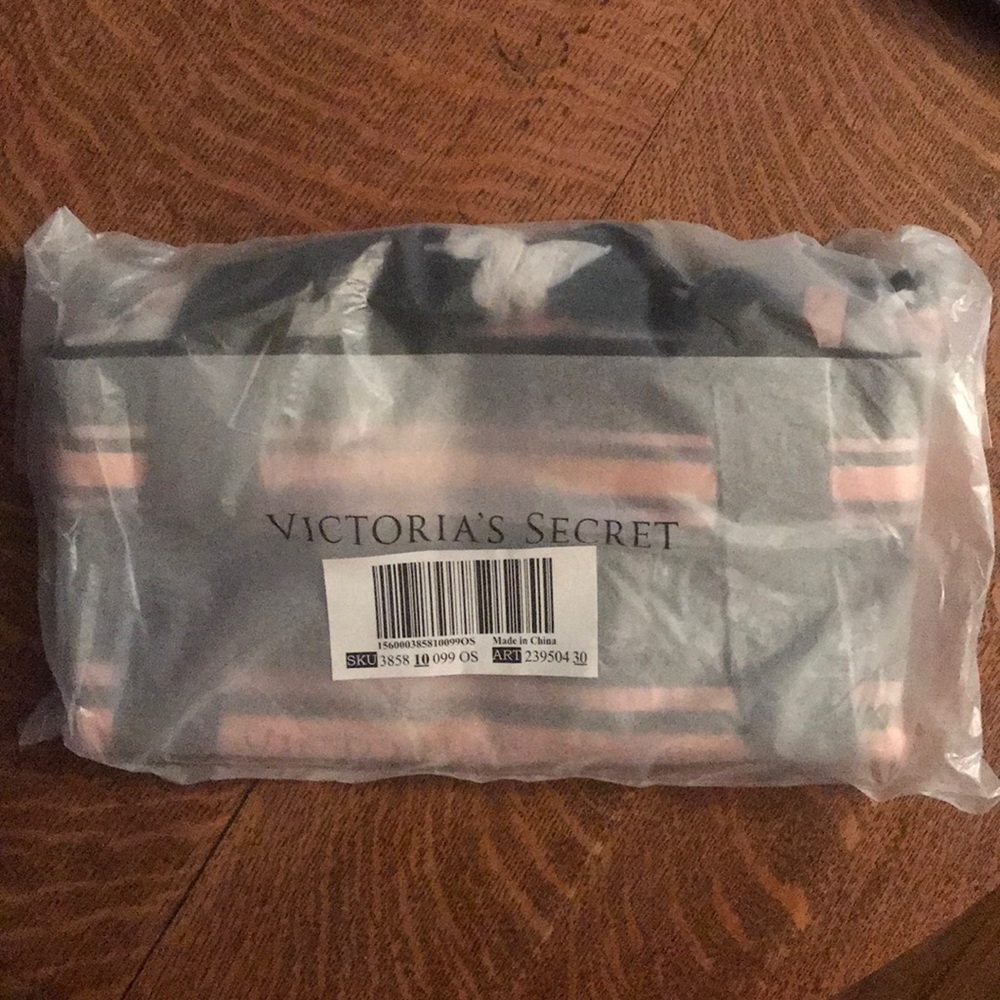 🆕 Victoria’s Secret Tote Bag Sparkle Pink Black - Picture 3 of 3